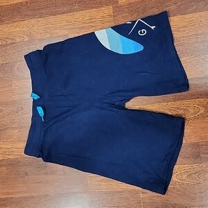 GAP KIDS Boys XXL 14/16 Blue Wave Graphic Shorts